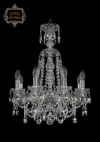 Люстра подвесная хрустальная 11.25.8.165.XL-62.Cr.Sp Богемиа Арт Классик прозрачная на 8 ламп, основание хром в стиле классический Люстра подвесная хрустальная 11.25.8.165.XL-62.Cr.Sp Богемиа Арт Классик прозрачная на 8 ламп, основание хром в стиле классический